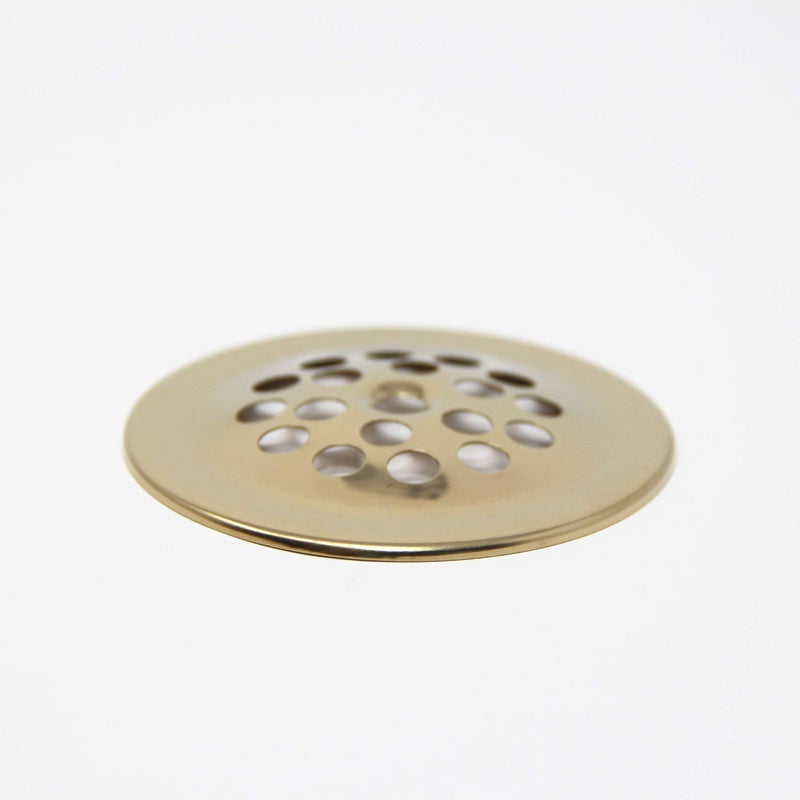 PermaFLOW PF WaterWorks Bathtub/Bath Tub Drain Shoe Grid/Strainer Cover with Matching Screw;Polished Brass; PF0915-PB - Image 2